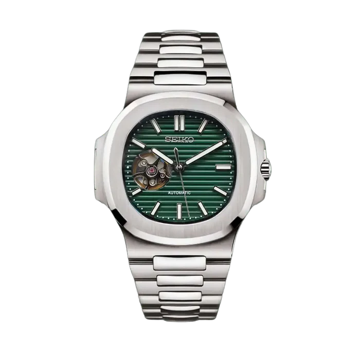 SEIKO MOD NAUTILUS | OPEN GREEN