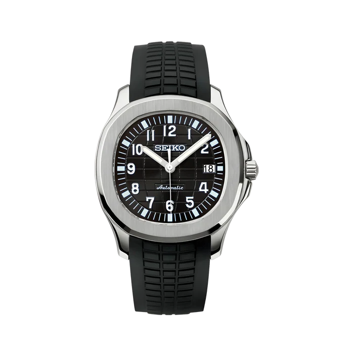 SEIKO MOD AQUANAUT | BLACK | BRACELET SILICONE